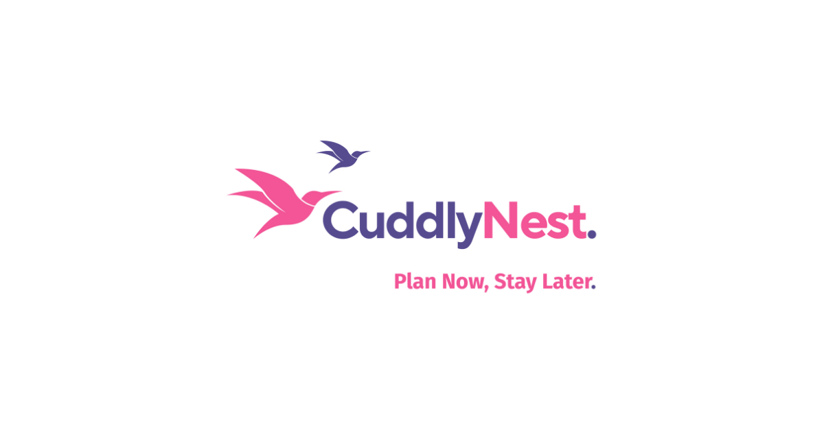 CuddlyNest Launches Plan Now, Stay Later Logo and Slogan