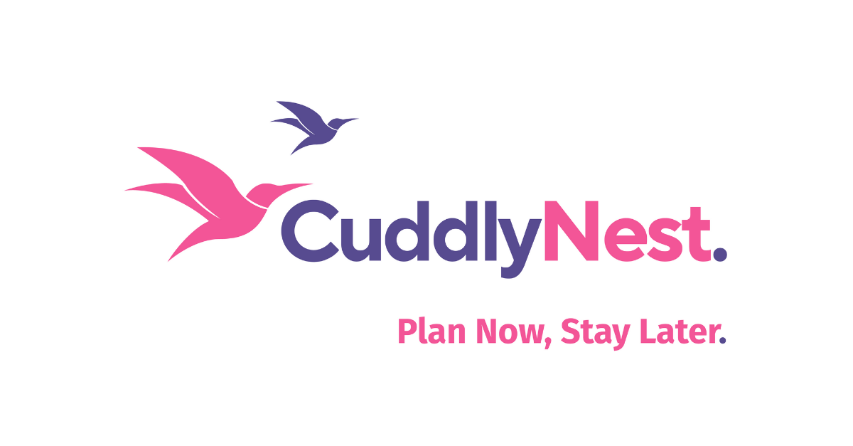 CuddlyNest Launches Plan Now, Stay Later Logo and Slogan