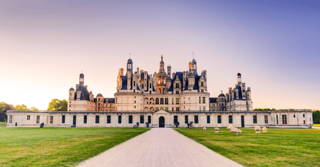 view of Château de Chambord in france