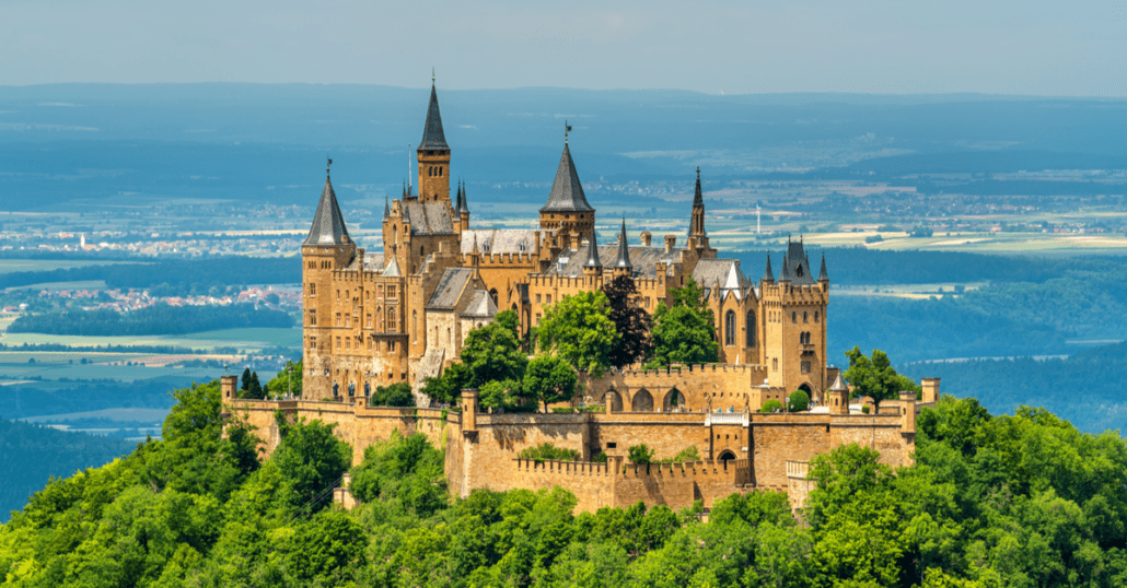 view of Hohenzollern Castle in germany