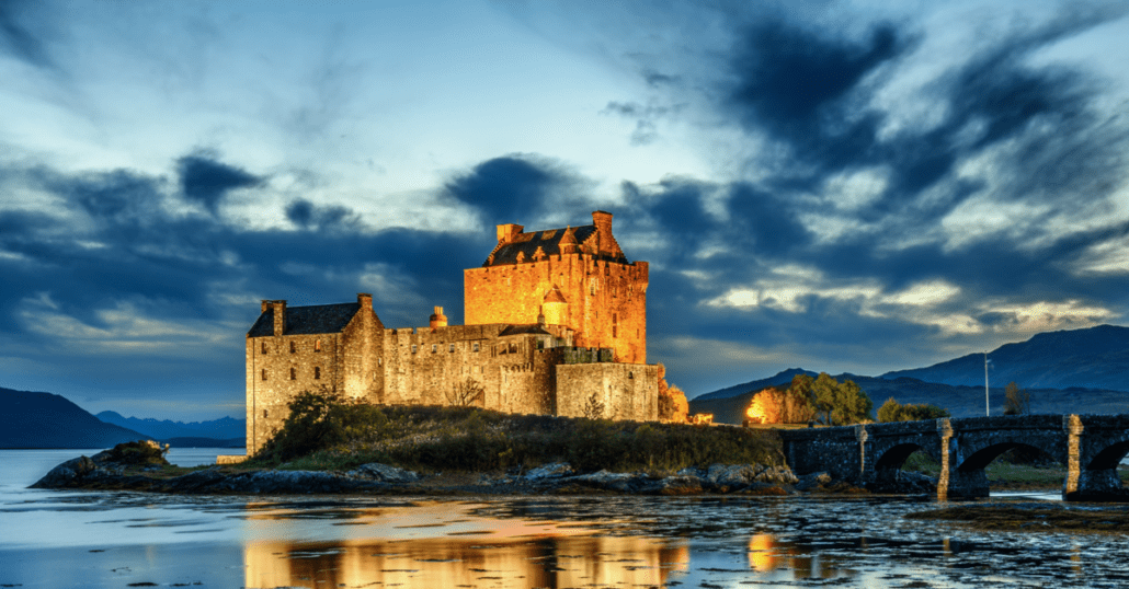 view of eilean donan castle in scotland