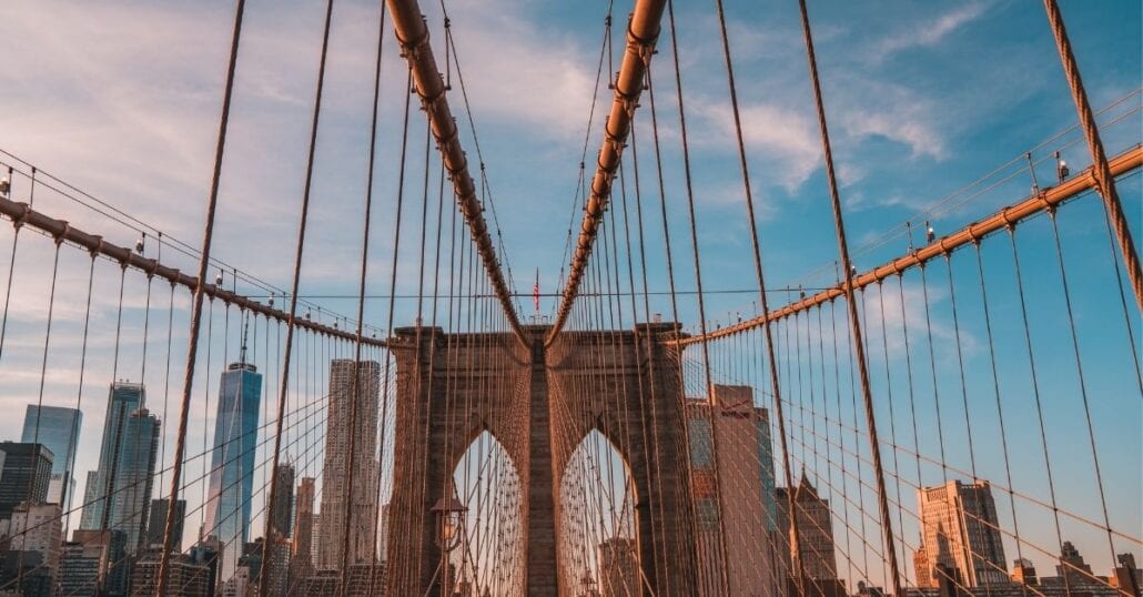 Brooklyn Bridge is one of the outdoor free things to do in NYC