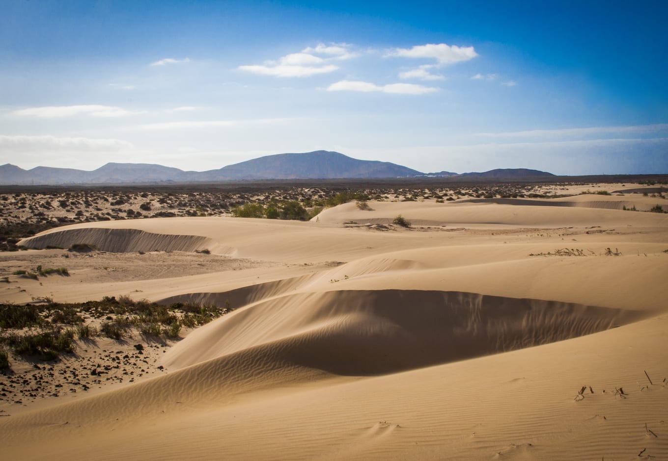 The Sand Dunes at the Corralejo  Park, in the Canary Islands, Spain.
