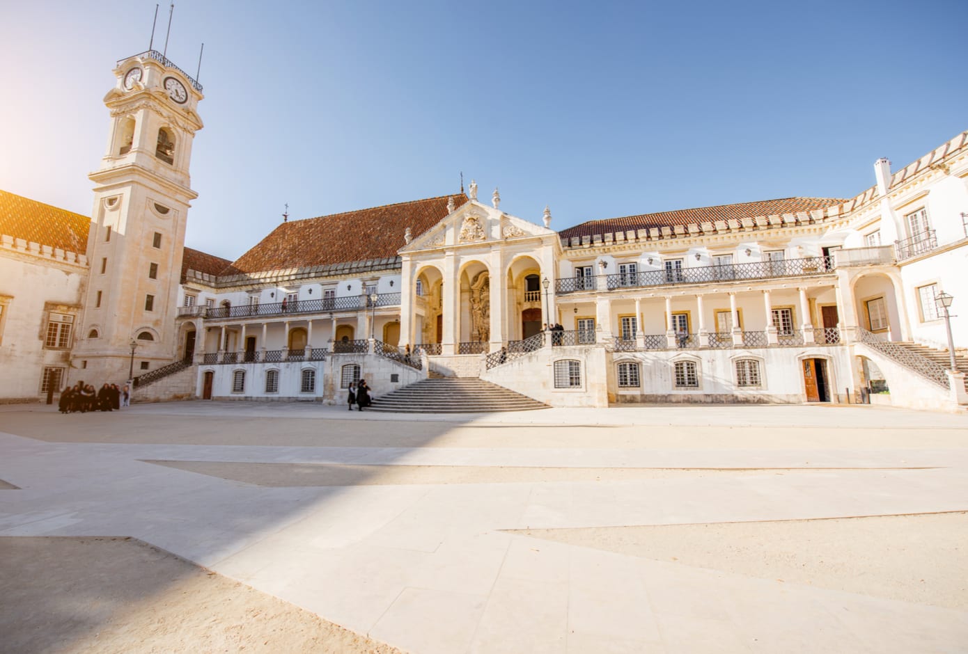 The courtyard of the University of Coimbra, Portugal