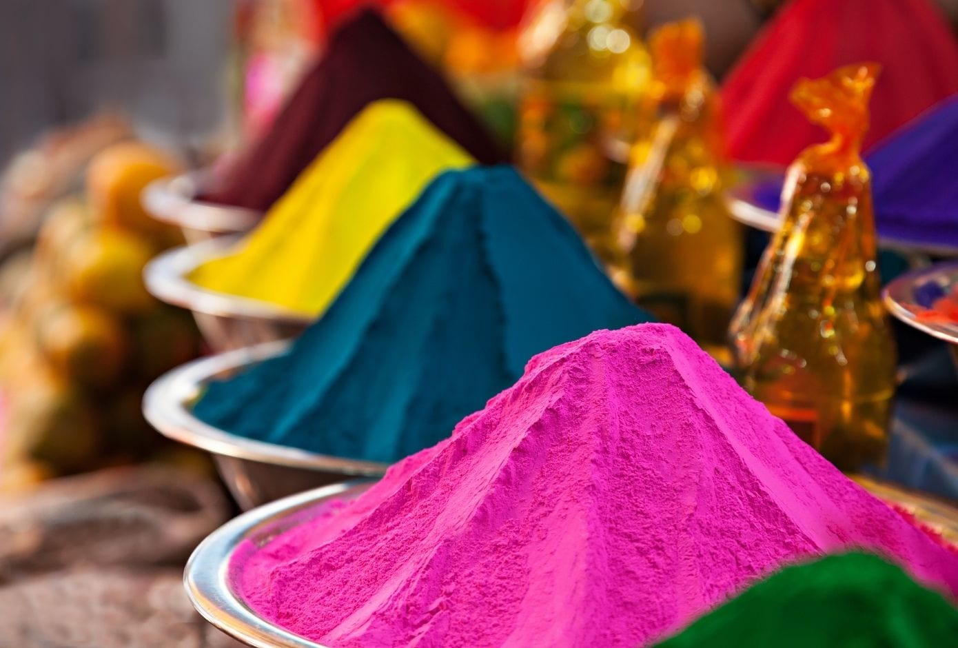 holi travel guide color powders