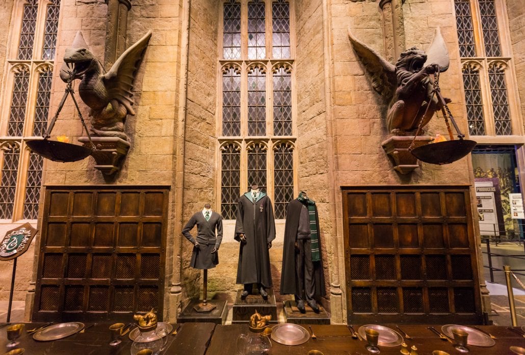 The Hall in the Warner Brothers Studio tour 'The making of Harry Potter'.