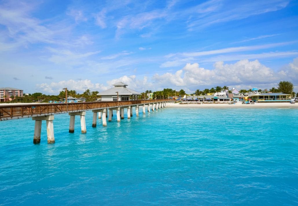 Florida Fort Myers Pier beach in USA