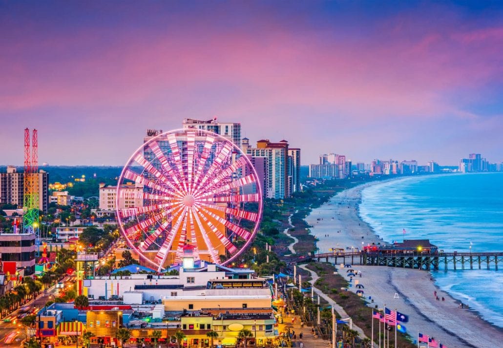 The Myrtle Beach Skywheel is a 187-foot tall Observation wheel located in Myrtle Beach, South Carolina