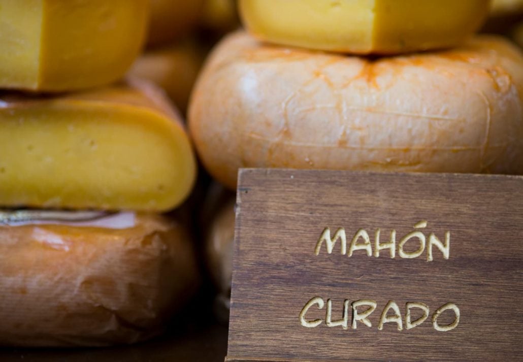 Cured Mahón cheese. 