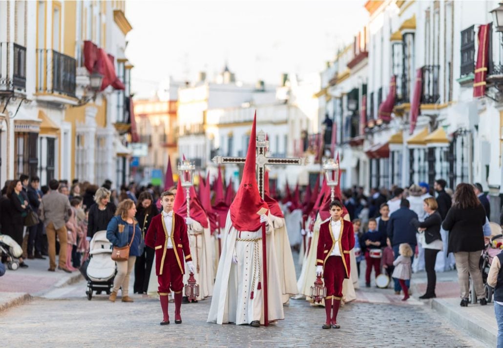 Procession of Holy Week('Semana Santa') in Marchena, Seville.