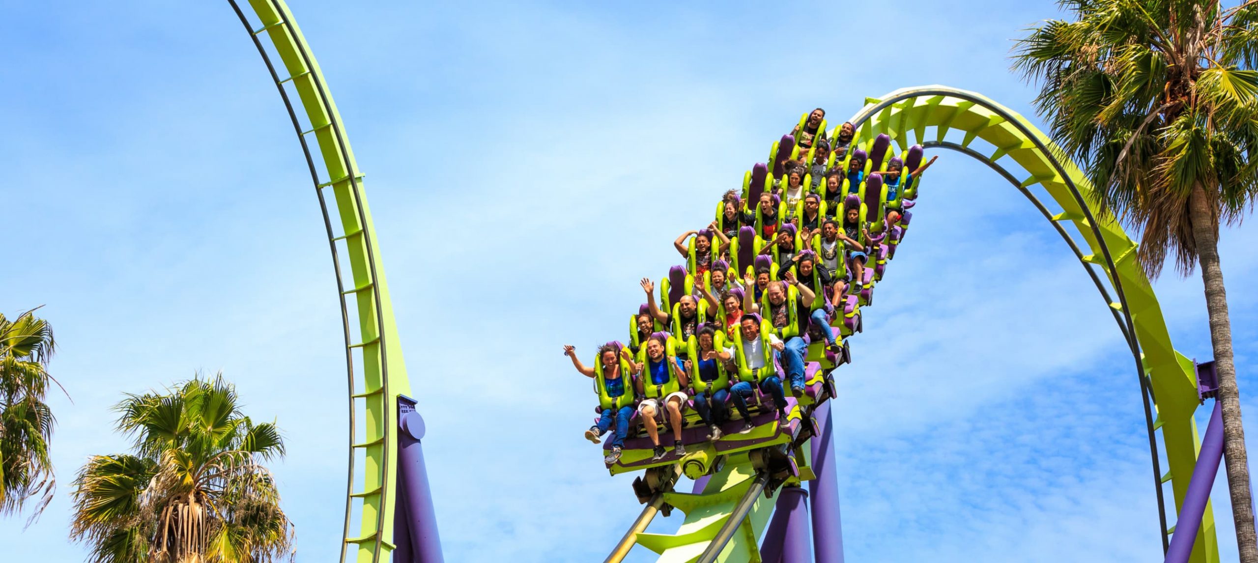 Roller coaster Medusa is steel, 3,937 feet high, the longest and highest coaster in Northern California at Six Flags Discovery Kingdom.