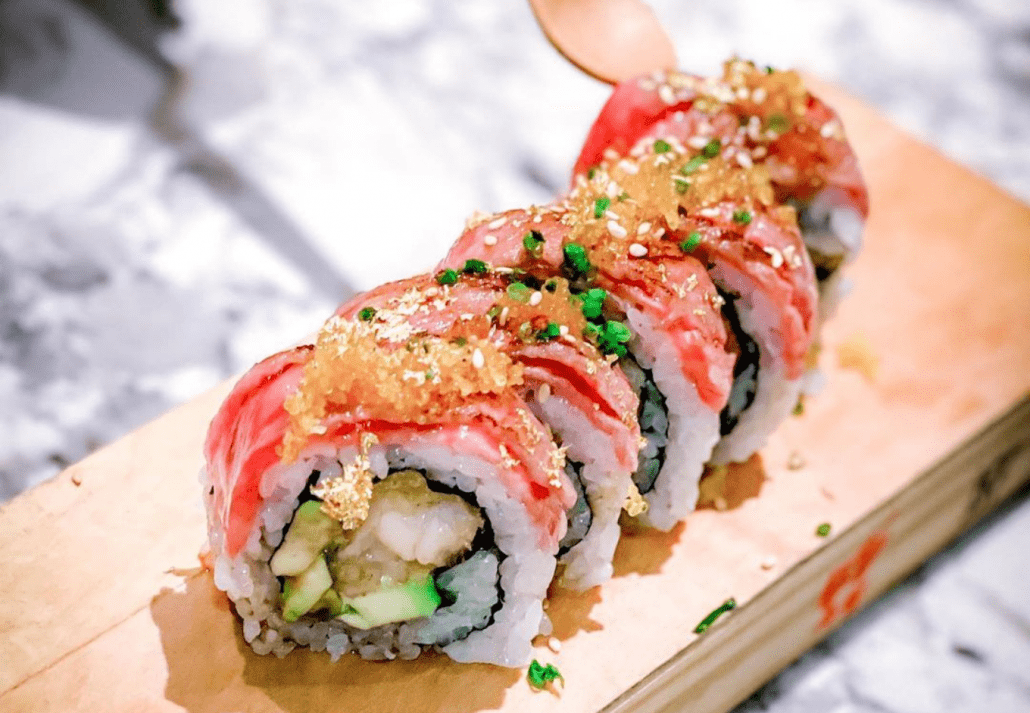 The sushi rolls served at Sushi Pop Restaurant, Orlando.