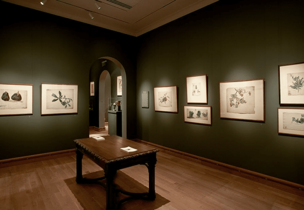 Exhibition space of the The Charles Hosmer Morse Museum of American Art 