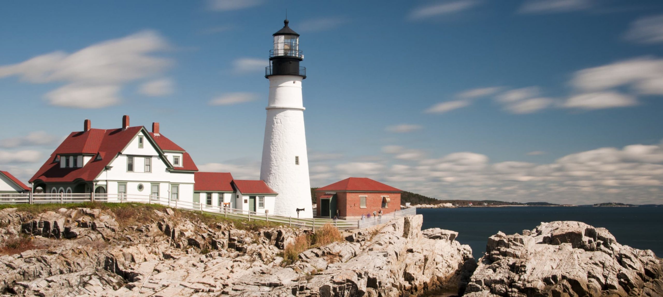 Portland Head Light Lighthouse in Maine, New England, USA.