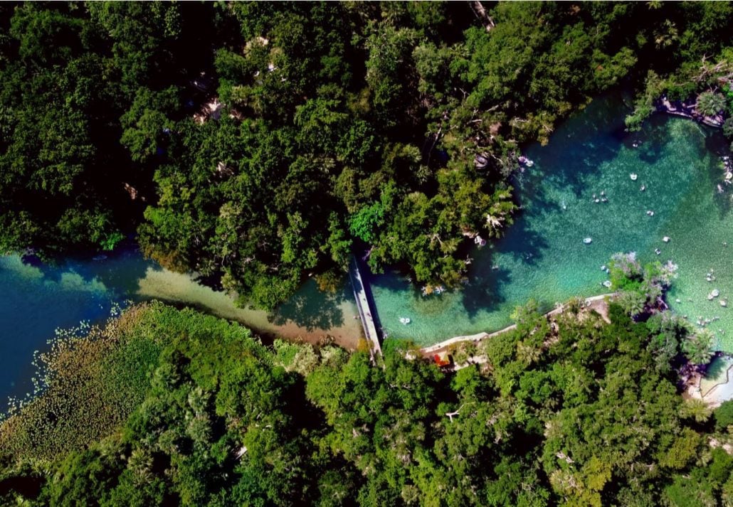 Wekiwa Springs aerial drone photography
