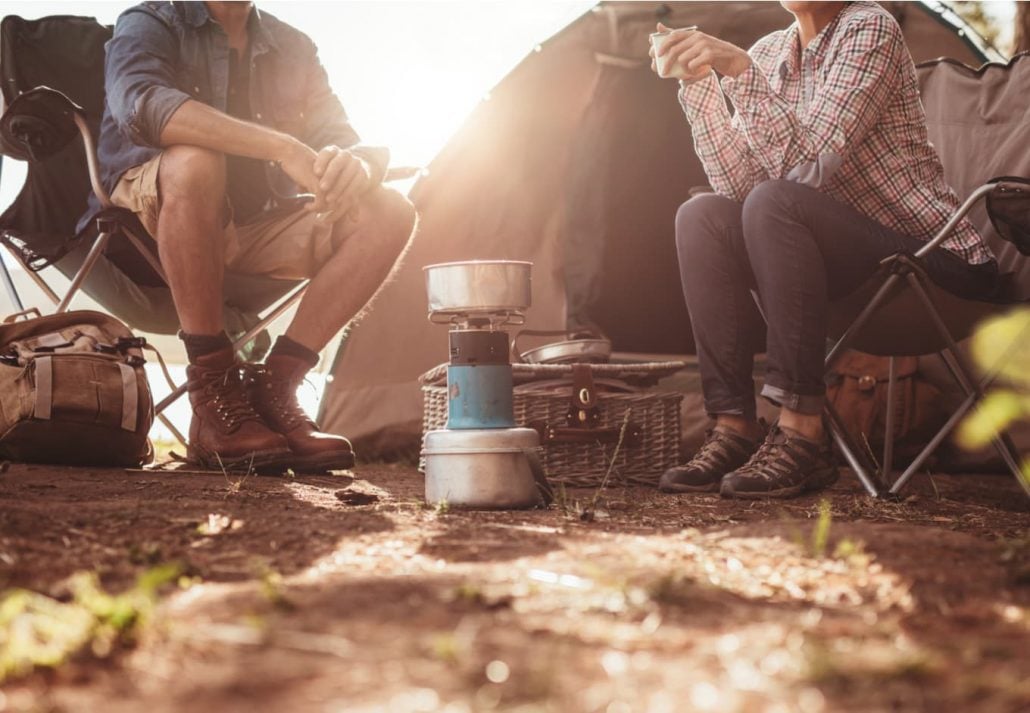Camping in the Flathead National Forest, Montana, USA.