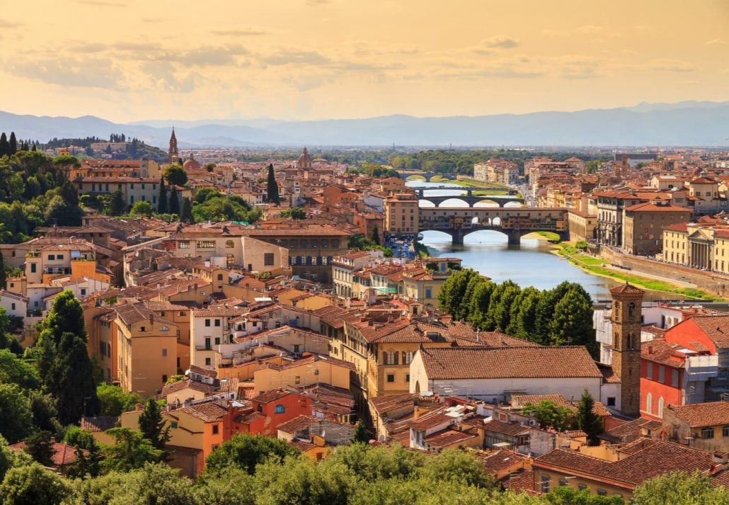 Cityscape in Florence, Italy.