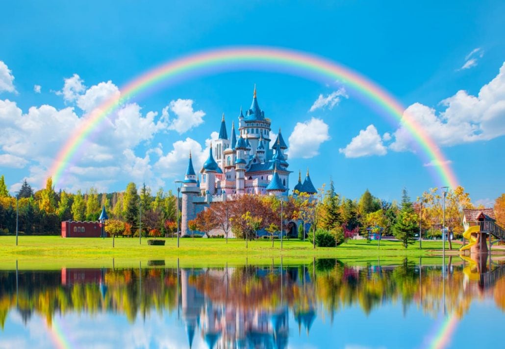 Disney-like castle in Sazova