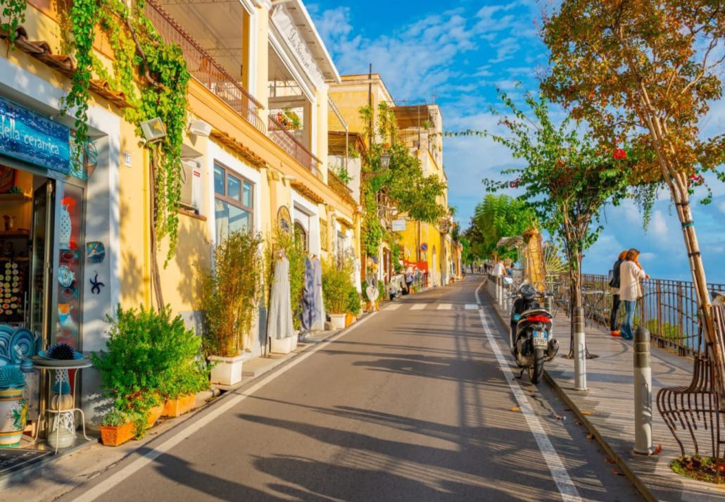A street in Positano, Italy