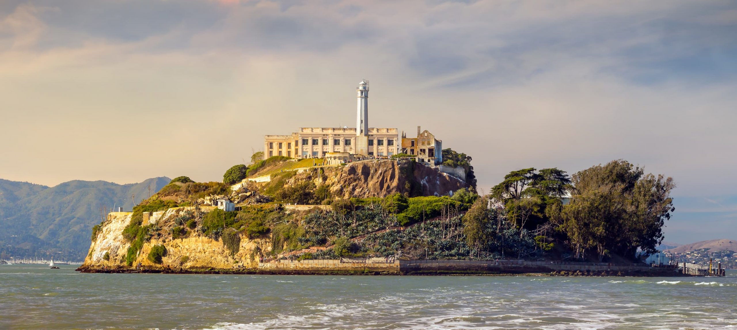 The Alcatraz Island, in San Francisco, California.