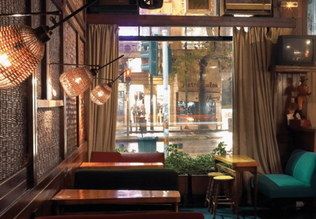 Shot of old bar in Athens - Au Revoir