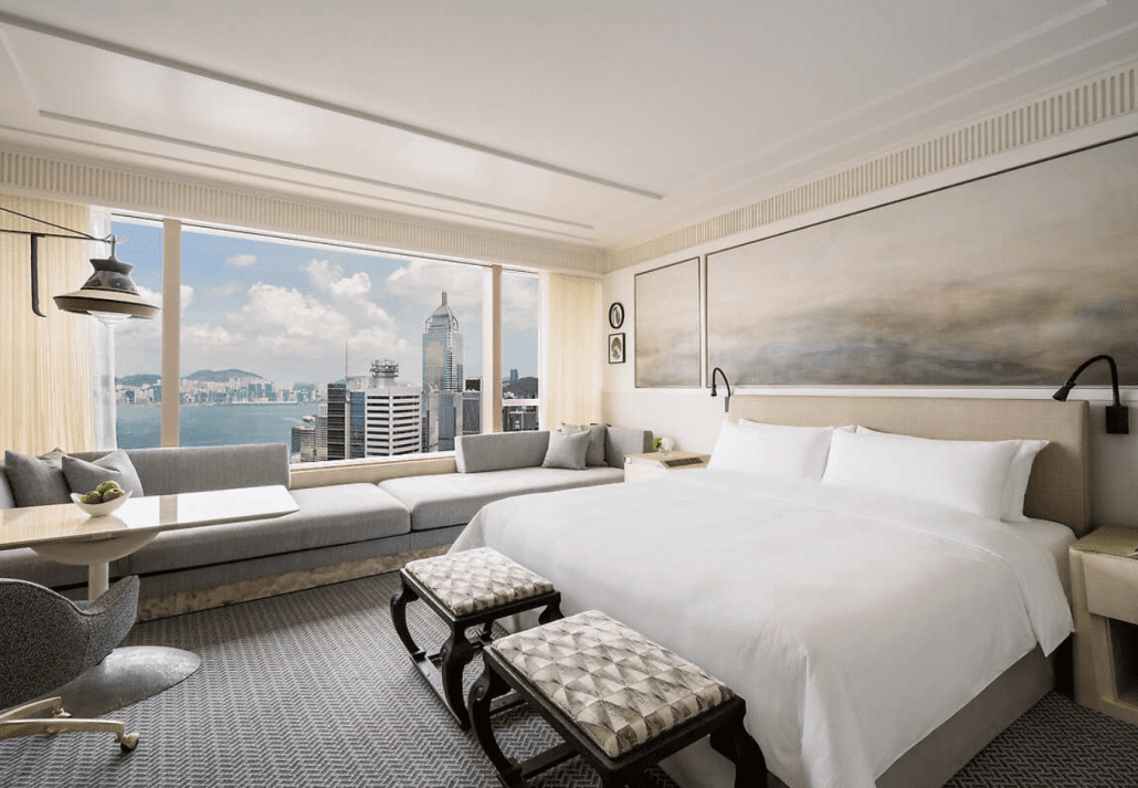 Island Shangri-La's Hotel Room, in Hong Kong.