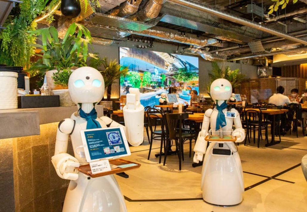 Tokyo robot restaurant dawn robot cafe