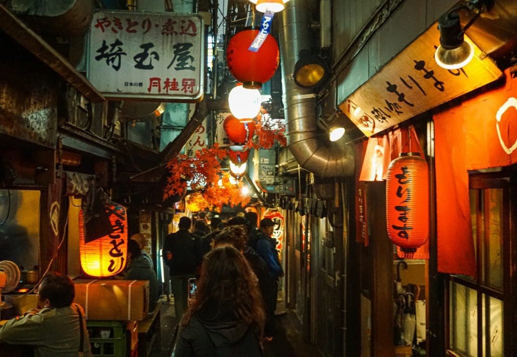 Tokyo narrow alley lane