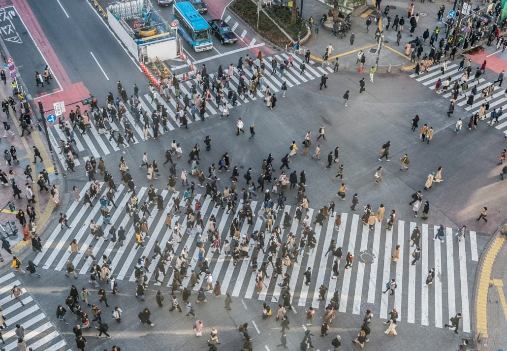Tokyo shibuya scramble crossing