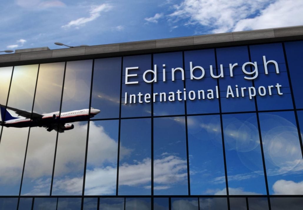 The Edinburgh Airport, in Scotland.