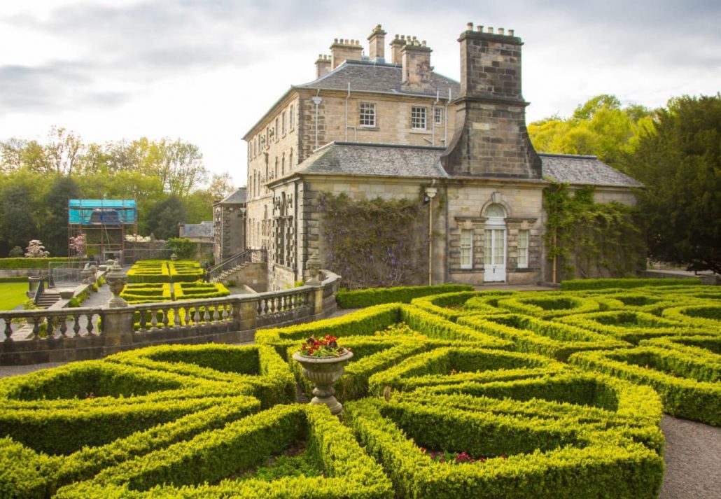 Pollok Country Park and Pollok House, in Glasgow, Scotland.