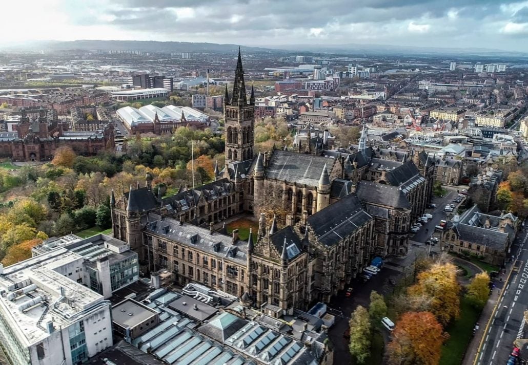 The University of Glasgow, in Scotland.
