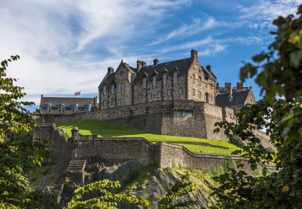 The Edinburgh Castle, in Edinburgh, Scotland.