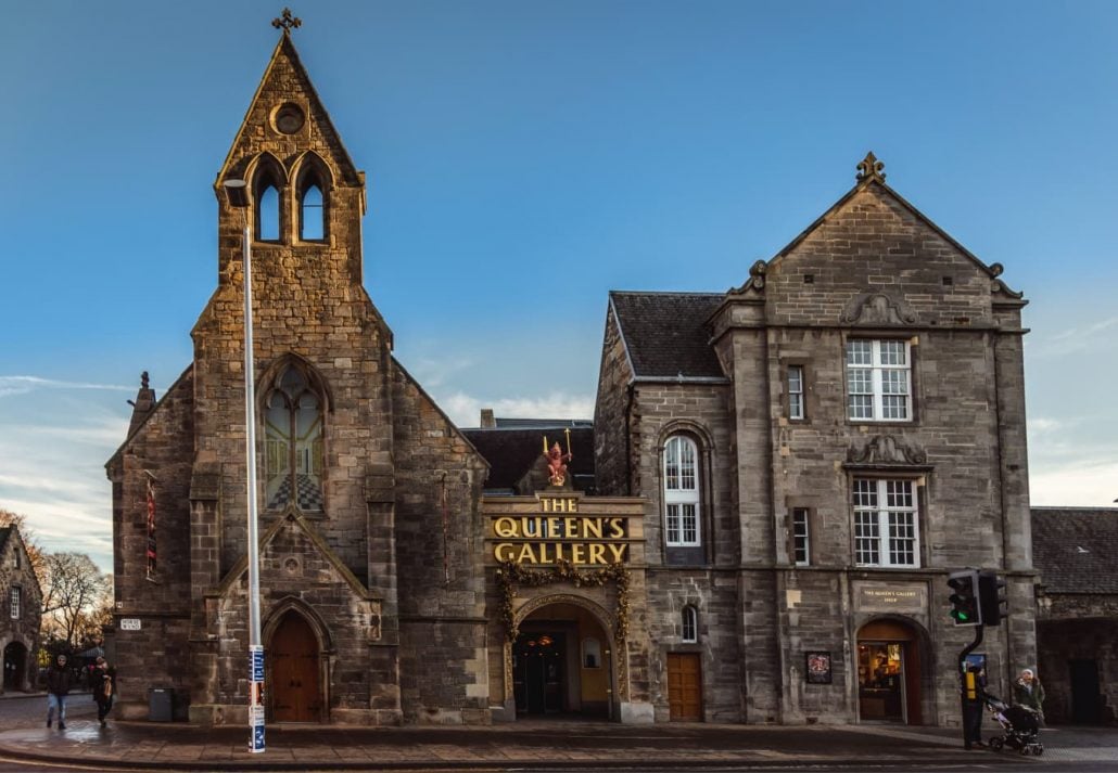 Queen's Gallery at the Holyrood Palace, Edinburgh, Scotland.