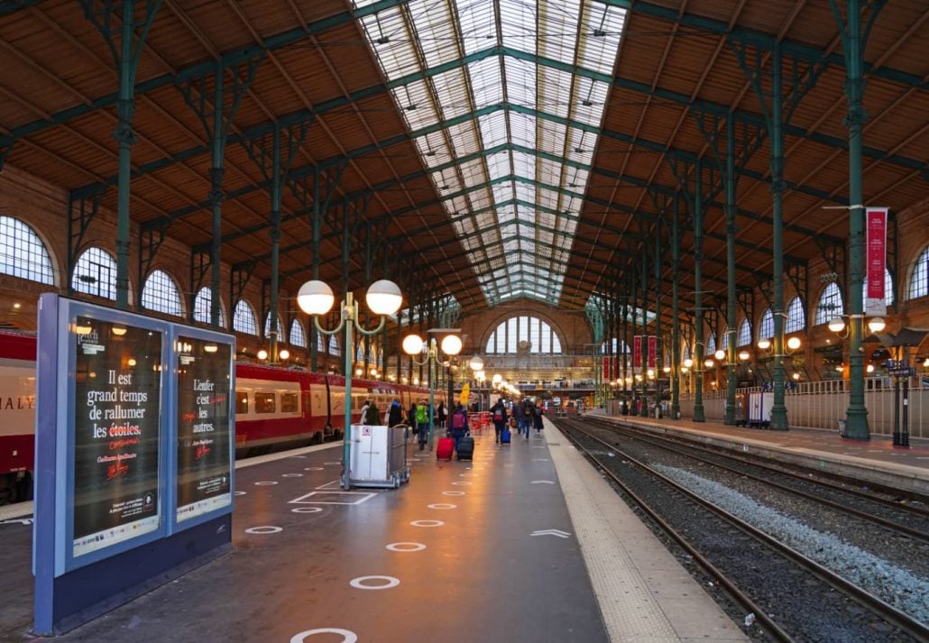 A train station in Paris