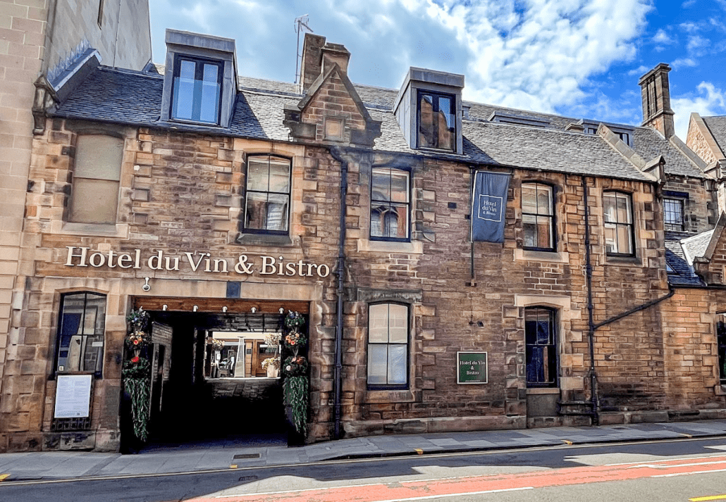 Façade of hotels in Edinburgh, Scotland
the Hotel du Vin & Bistro Edinburgh, Scotland.