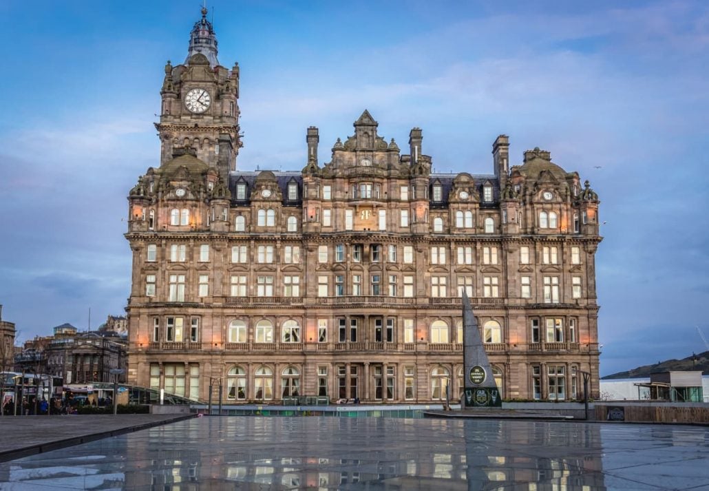 The iconic Balmoral hotel, in Edinburgh, Scotland.