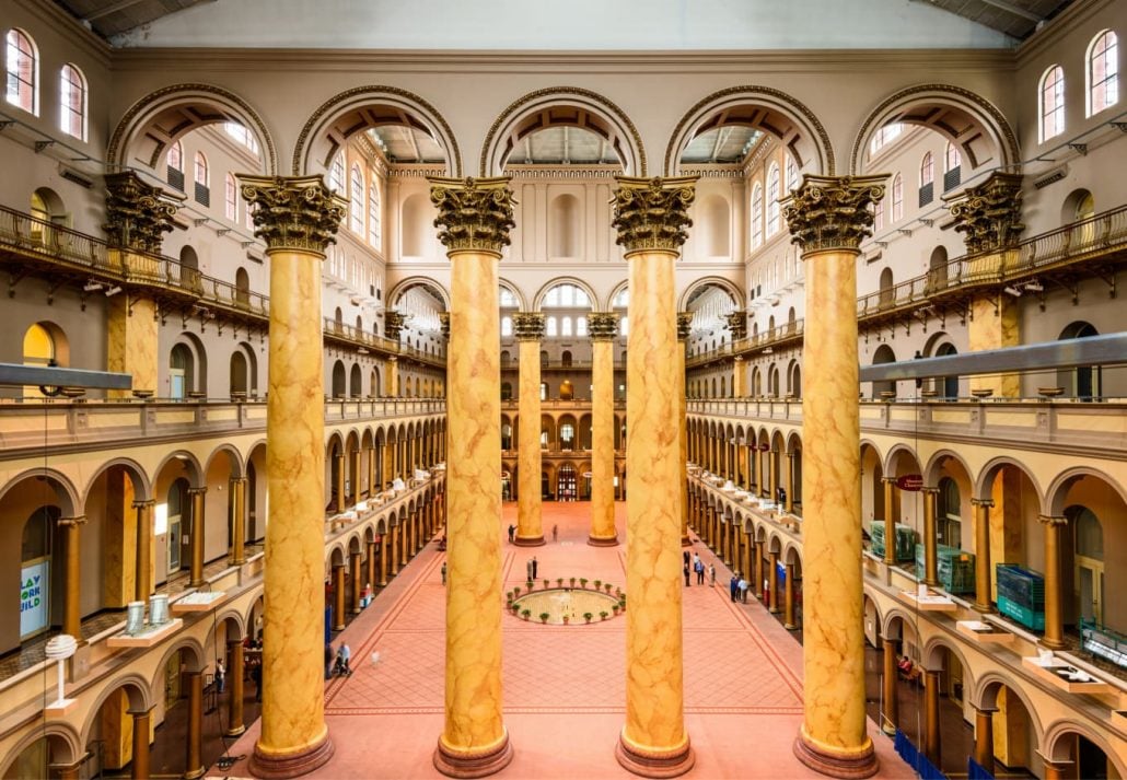 columns at the National Building Museum 