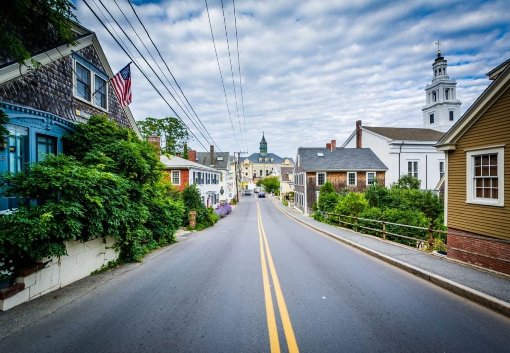 a street in Cape Cod