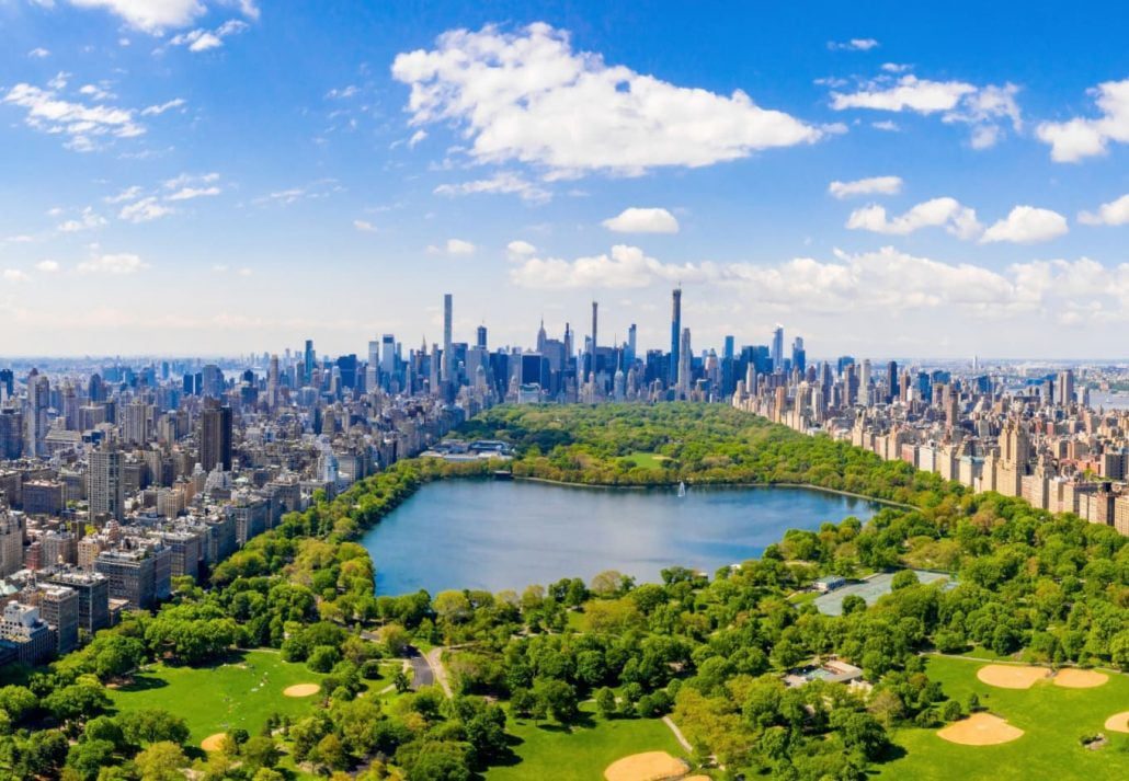 New York's Central Park seen from above.