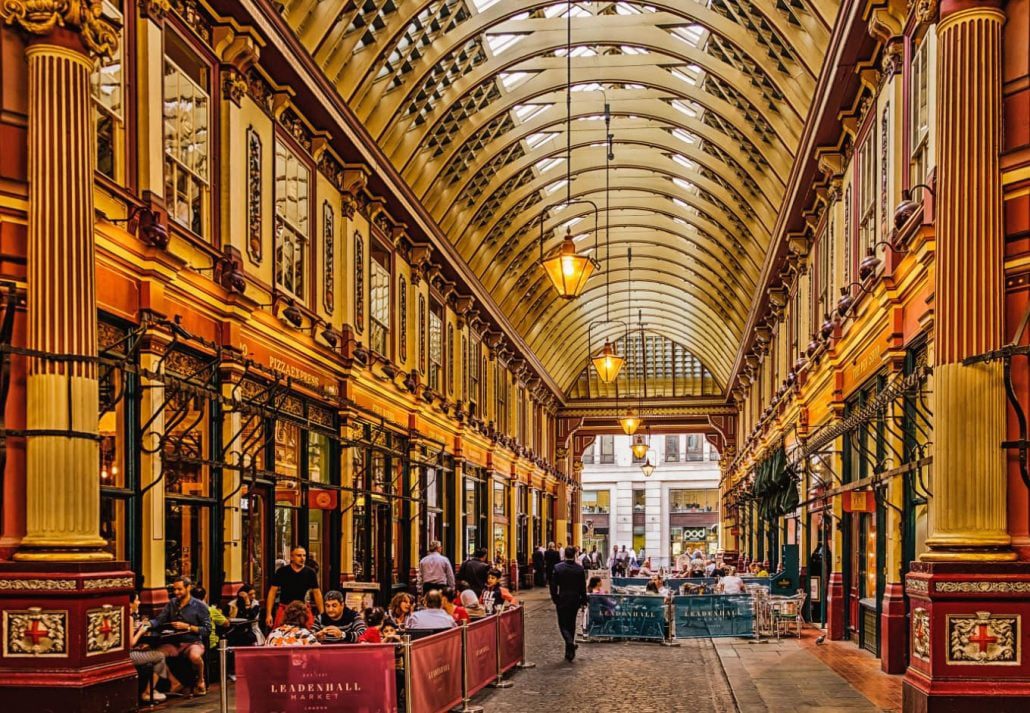 Leadenhall Market, London, England.