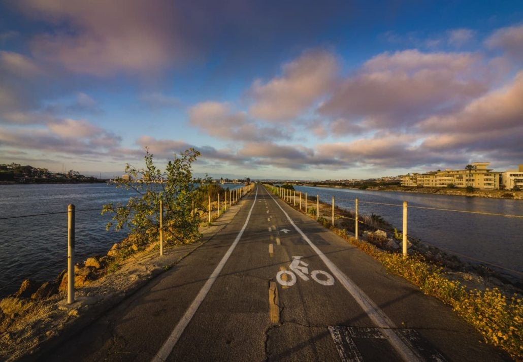 Marvin Braude Bike Trail, Santa Monica, California.