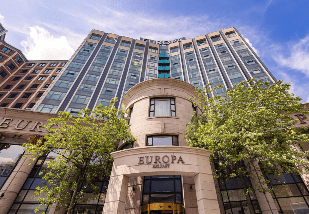 Europa Hotel, in Belfast, Northern Ireland.