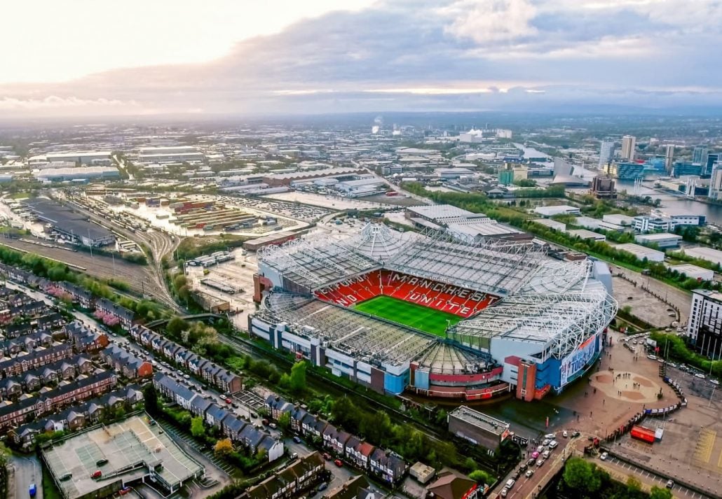 The Old Trafford Stadium Tour, in Manchester, England.