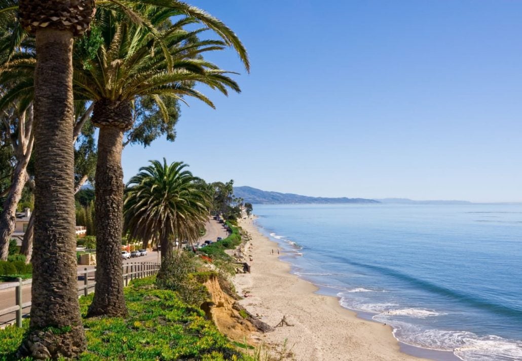 Butterfly Beach, Santa Barbara, California.