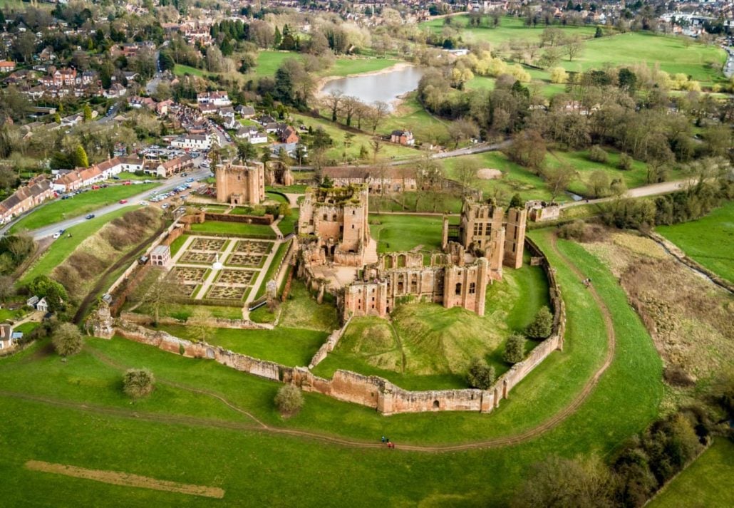 Kenilworth Castle and Elizabethan Garden, England.