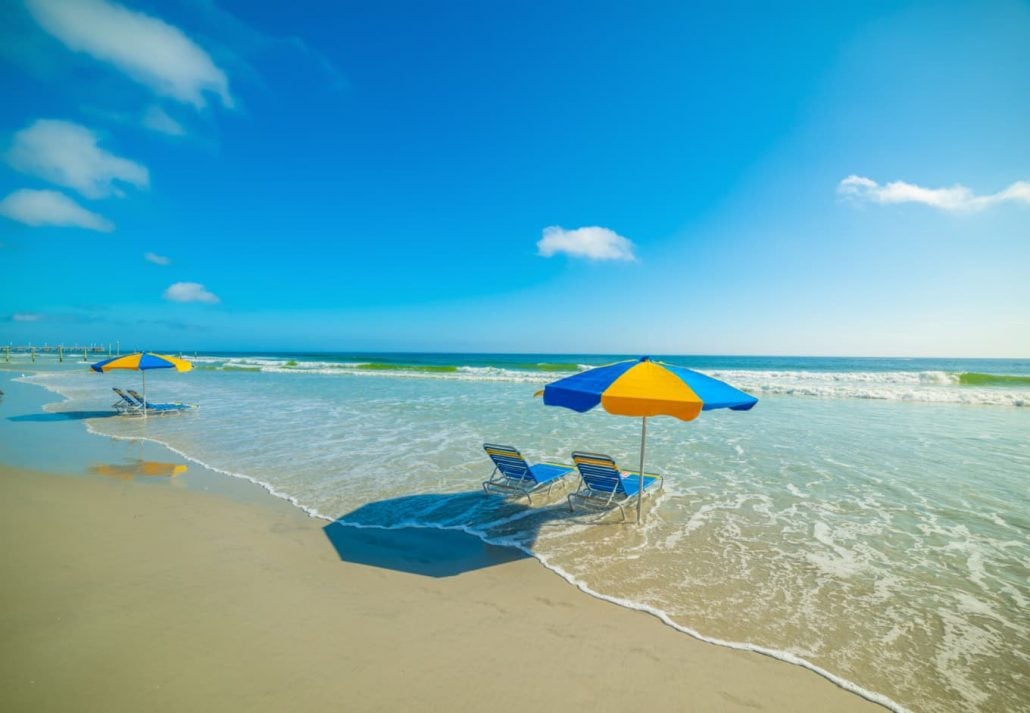 beach chairs in Daytona Beach