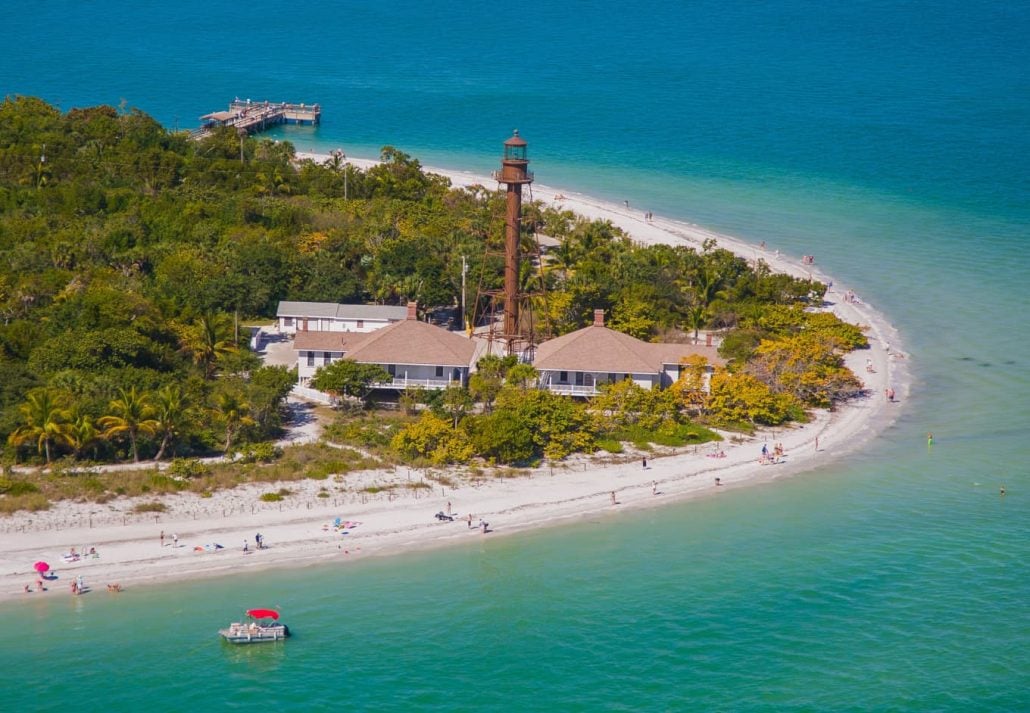 The Sanibel Lighthouse, in the Sanibel Island, Florida.