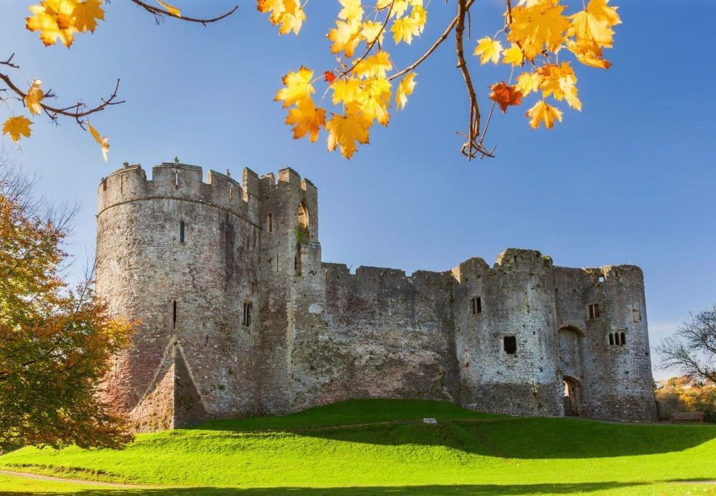 Chepstow Castle, Wales, UK.