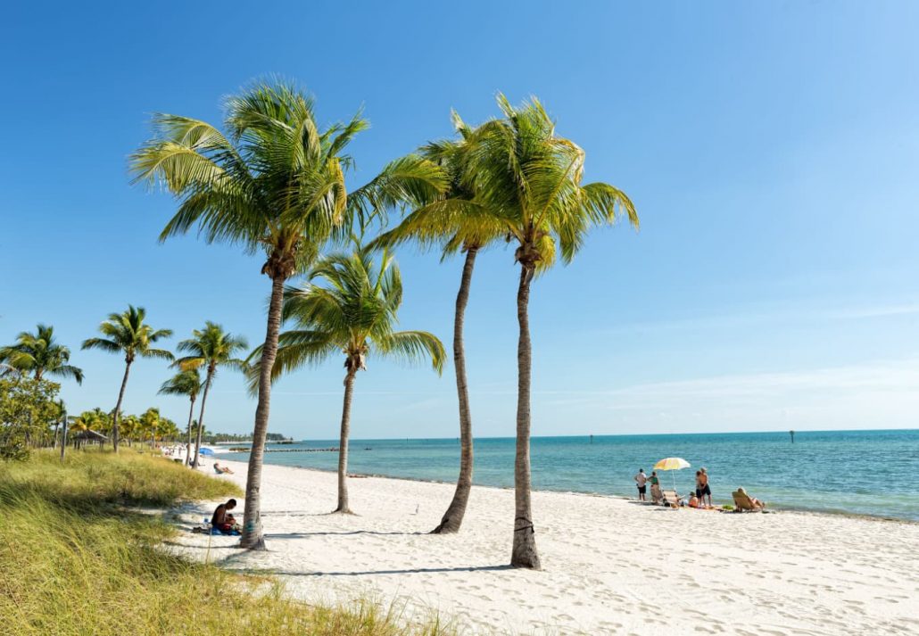 Smathers Beach, Key West, Florida.